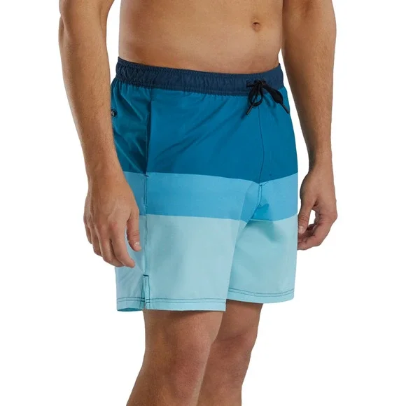 TYR Men Skua Color Block Performance 7" Volley Shorts Teal/Multi Size XXL - Picture 1 of 5